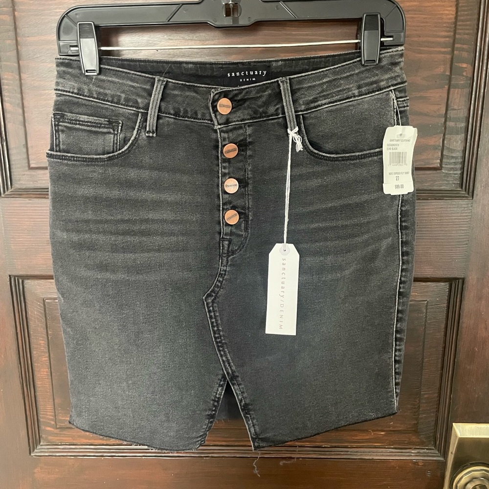 Sanctuary Charcoal Button-Fly Jeans